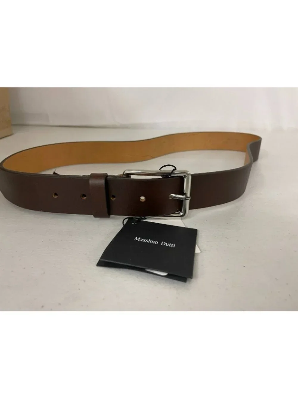 Massimo Dutti Brown Leather Belt US 40 EU 100 Mens NWT 1051/503/700